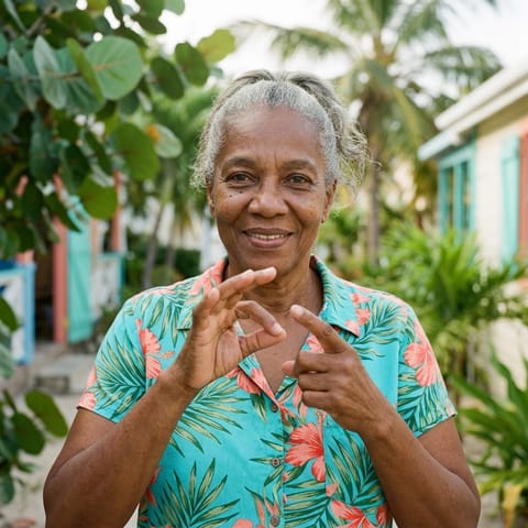 AI-generated illustration representing the Deaf Anguillans people