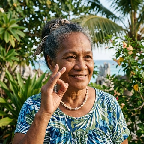 AI-generated illustration representing the Deaf Nauruans people