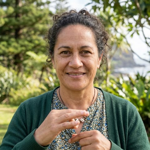 AI-generated illustration representing the Deaf Norfolk Islanders people