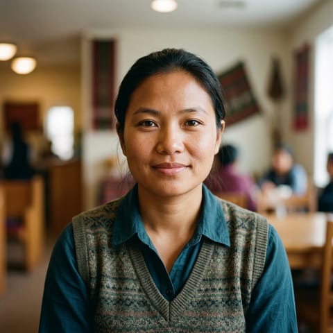 AI-generated illustration representing the Senthang Chin people