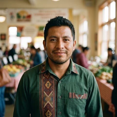 AI-generated illustration representing the Aguacatec people