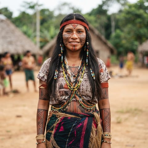 AI-generated illustration representing the Naruvotu people