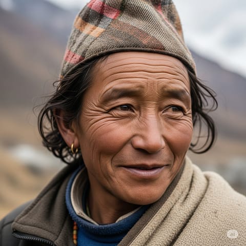 代表Makalu Sherpa人的 AI 生成插图