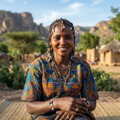 AI-generated illustration representing the Wadalka people