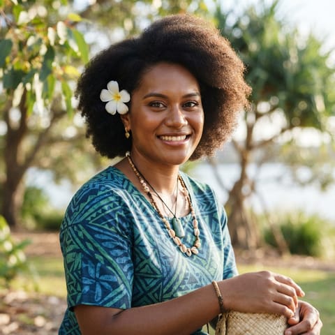 AI-generated illustration representing the Fijians people