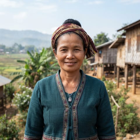 AI-generated illustration representing the Danau people