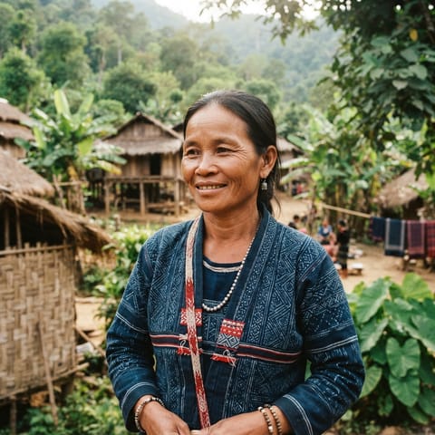 AI-generated illustration representing the Katu Hanna people