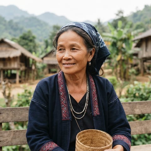 AI-generated illustration representing the Xingmoun Laomai people