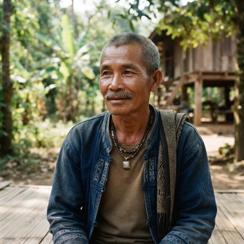 AI-generated illustration representing the Makong Trui people