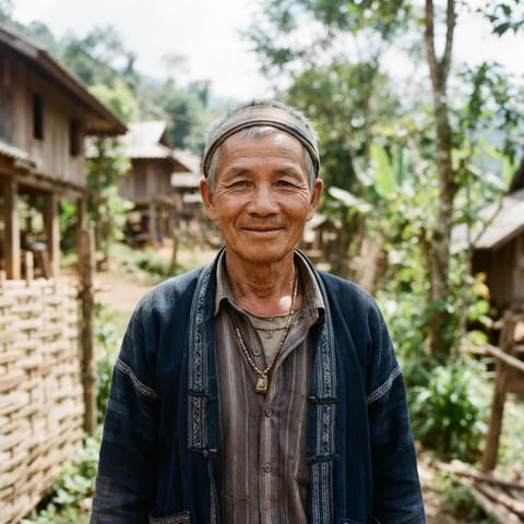 AI-generated illustration representing the Pong Seng people