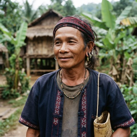 AI-generated illustration representing the Sadang Duan people