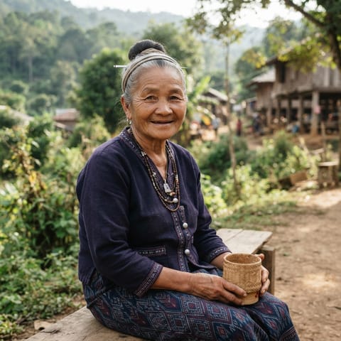 AI-generated illustration representing the Thai Ae people