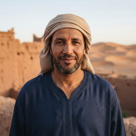 AI-generated illustration representing the Moroccan Arabs people