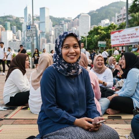AI-generated illustration representing the Indonesians people