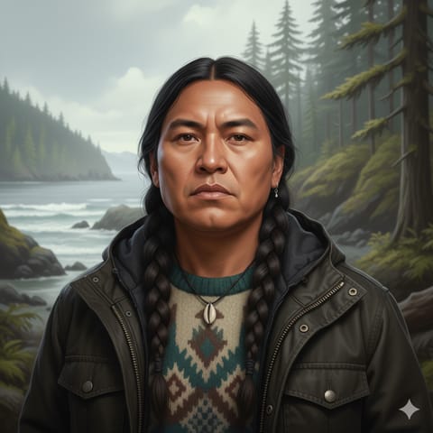 Ilustración generada por IA que representa al pueblo Dididahts