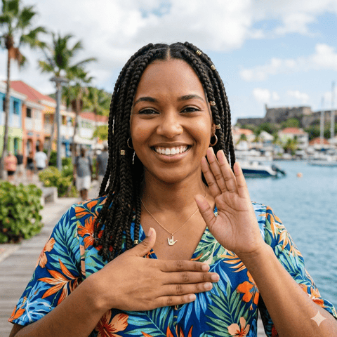 AI-generated illustration representing the Deaf Saint-Martiners people