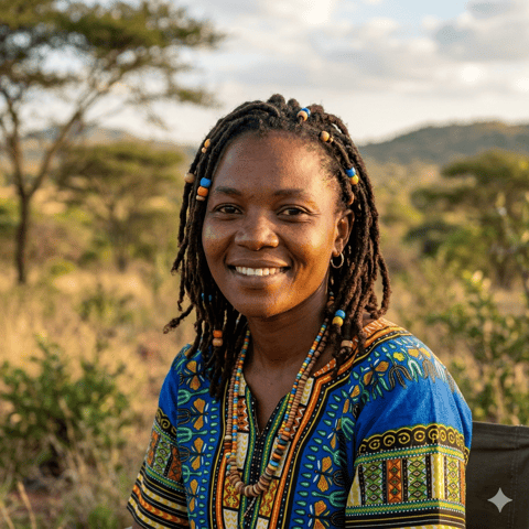 AI-generated illustration representing the Barwe people